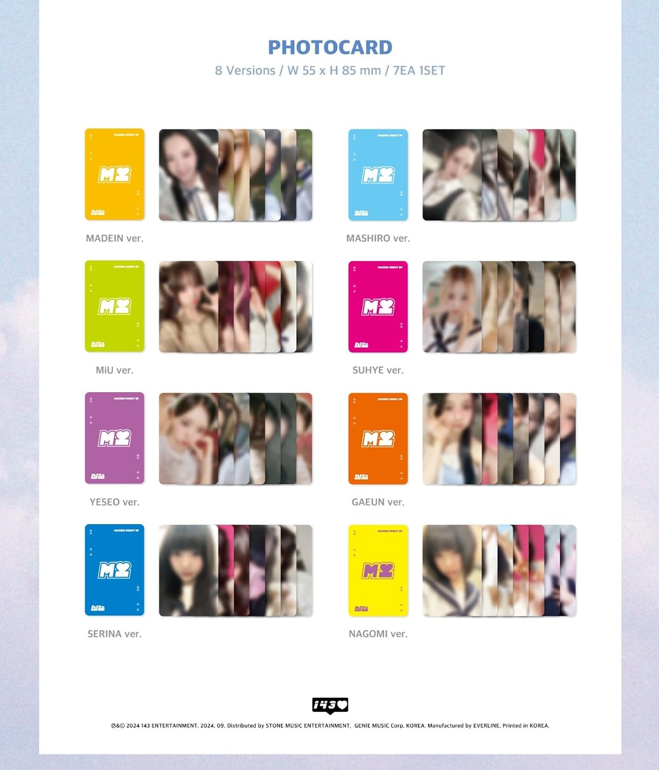 Rising - incl. 148pg Photobook, Mini-Poster, Envelope, Sticker + Photocard Set