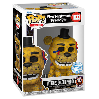 Funko Pop! Games: Five Nights At Golden Freddy's (FNAF) - Withered Gldn Frdy - Five Nights At Freddy's - Vinyl verzamelfiguur - Cadeau-idee - Officiële Merchandise - Speelgoed voor kinderen en