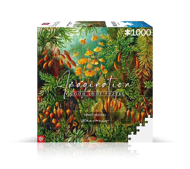Good Loot Jigsaw Puzzle Imagination Series Ernst Haeckel Muscinae Detailed Picture Bright Colors Durable Product Numerous Hours of Fun Family Entertainment 1000 pieces | 68 x 48 cm