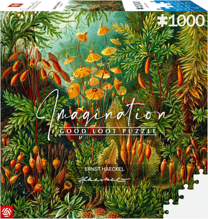 Good Loot Jigsaw Puzzle Imagination Series Ernst Haeckel Muscinae Detailed Picture Bright Colors Durable Product Numerous Hours of Fun Family Entertainment 1000 pieces | 68 x 48 cm