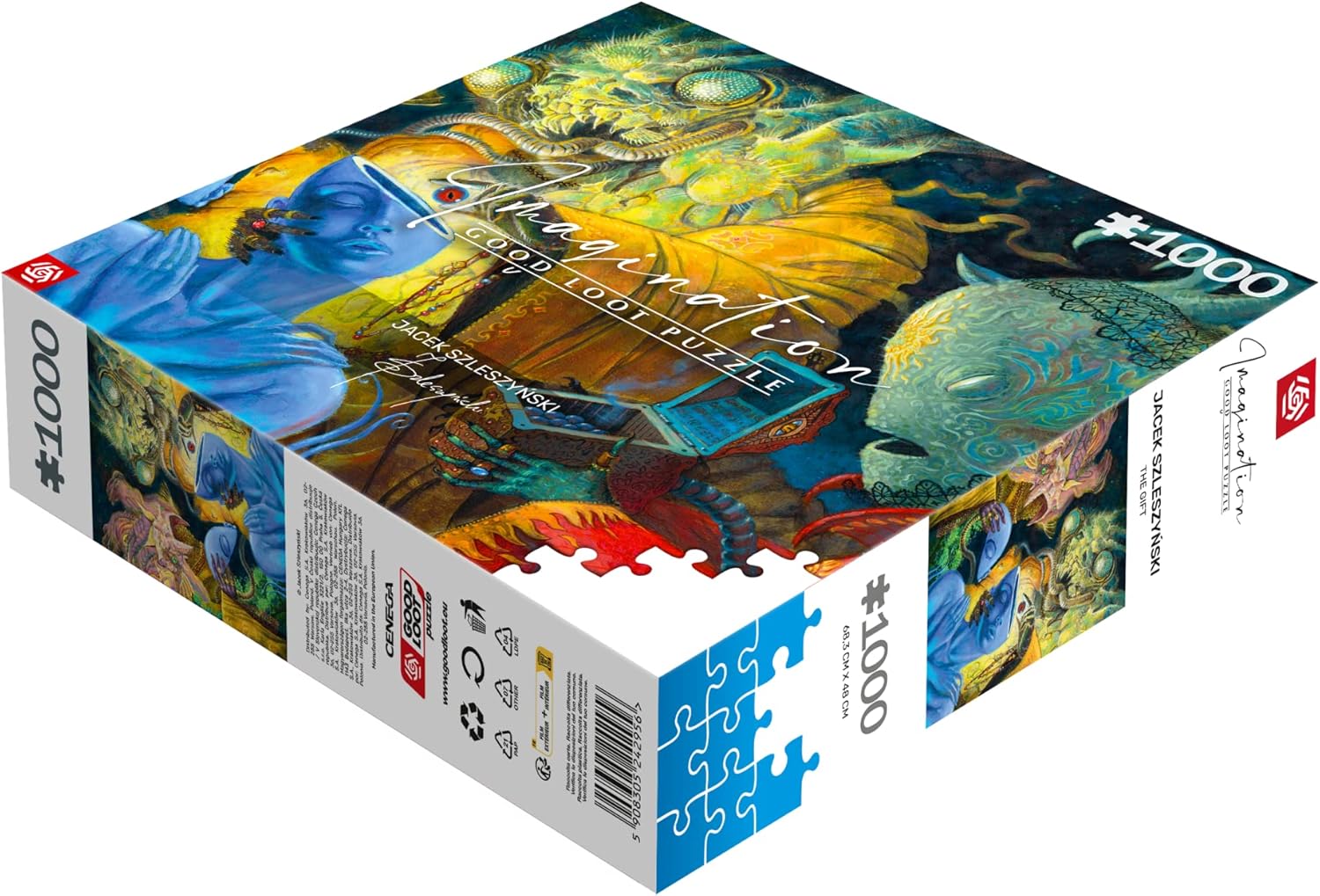 Good Loot Jigsaw Puzzle Imagination Jacek Szleszyński The Gift 1000 Piece Jigsaw Puzzle Artwork for Adults and Teenagers 1000 Piece Jigsaw Puzzle - Artist Created Jigsaw Puzzle 68,3x48cm