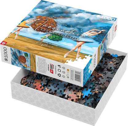 Good Loot Imagination : Rafał Olbiński The Shape of Color Green - Adult Jigsaw Puzzles 1000 Pieces - Art Jigsaw Puzzle Collection – 1000 Piece Jigsaw Puzzles For Adults and 12+ Children - 68.3x48cm