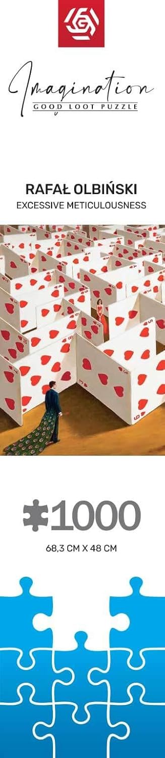 Good Loot Jigsaw Puzzle Imagination Series Rafał Olbinski Excessive Meticulousness – Classic Puzzles – Puzzle art with picture 1000 pieces – Adult Puzzles – Puzzle Art 1000 pieces - 68,3x48 cm