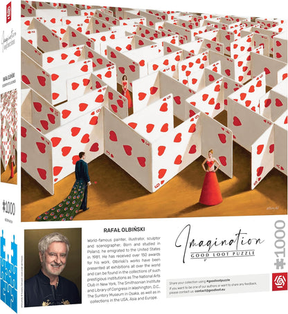 Good Loot Jigsaw Puzzle Imagination Series Rafał Olbinski Excessive Meticulousness – Classic Puzzles – Puzzle art with picture 1000 pieces – Adult Puzzles – Puzzle Art 1000 pieces - 68,3x48 cm
