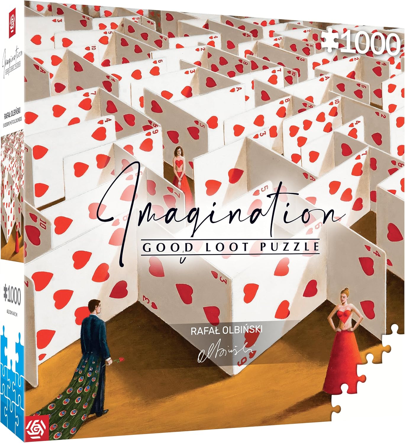 Good Loot Jigsaw Puzzle Imagination Series Rafał Olbinski Excessive Meticulousness – Classic Puzzles – Puzzle art with picture 1000 pieces – Adult Puzzles – Puzzle Art 1000 pieces - 68,3x48 cm