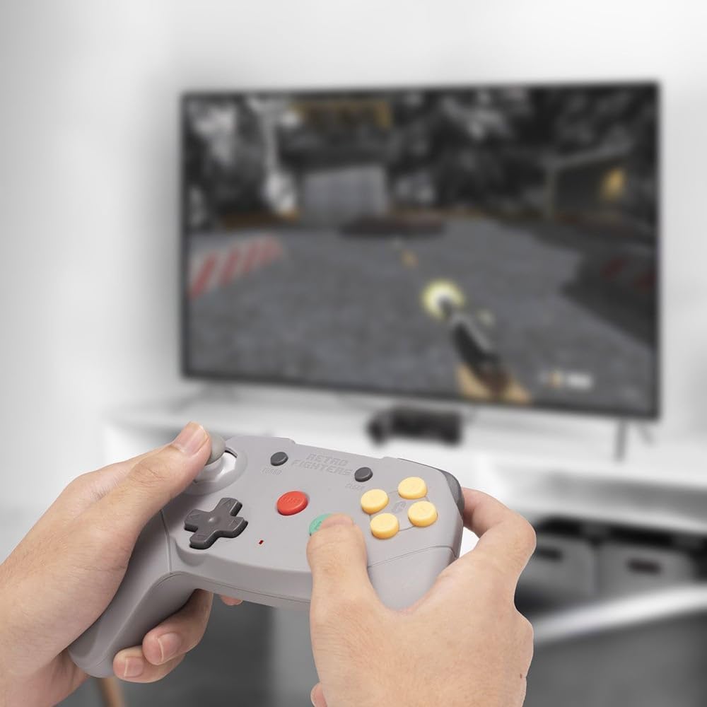 Brawler64 Wireless Edition Controller for Nintendo 64 (Grey)