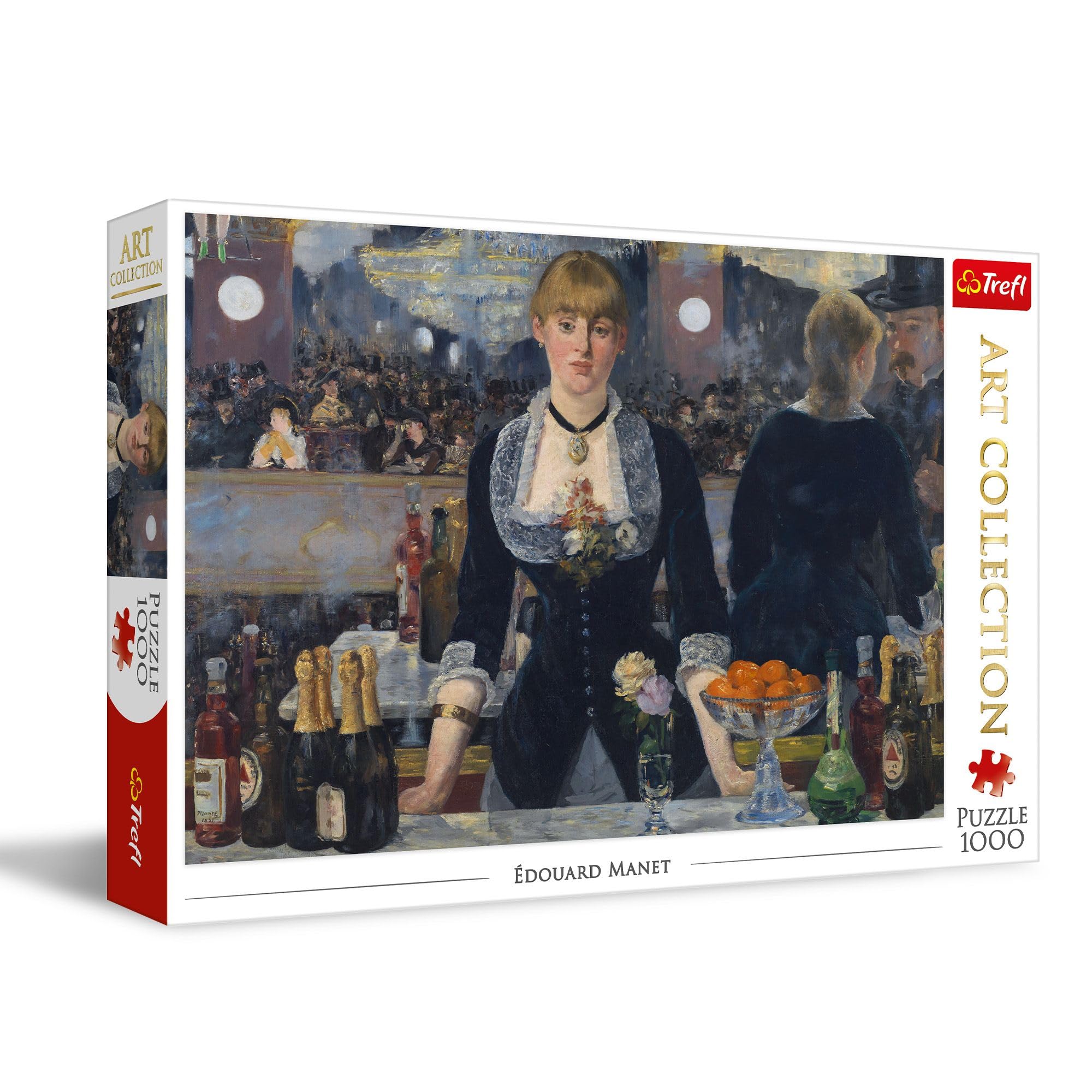 Trefl- Camarero Bar en el Folies Bergere 1000 Piezas Colección Edouard Manet, Entretenimiento Creativo, Puzzles de Arte, para Adultos y Niños Mayores de 12 años, Multicolor (10819
