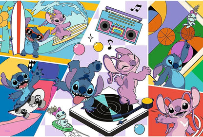 Trefl, Recuerdos de Lilo & Stitch 100 Piezas-Puzle de Colores con los Personajes de la Serie Infantil, Entretenimiento Creativo, Juego para niños a Partir de 5 años, Multicolor (16473