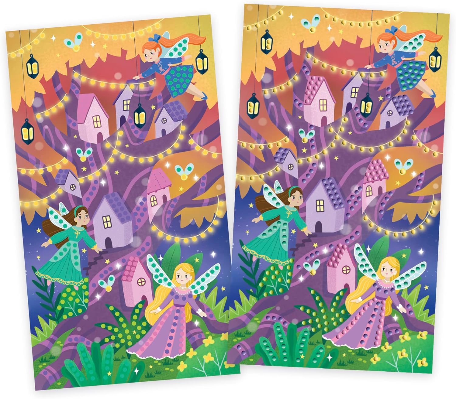 Janod - Bastelset mit Mini-Strasssteinen - Thema Magie - Les Ateliers du Calme - Kreatives Hobby Kinder - Feinmotorik und Konzentration, J07877, Mittel