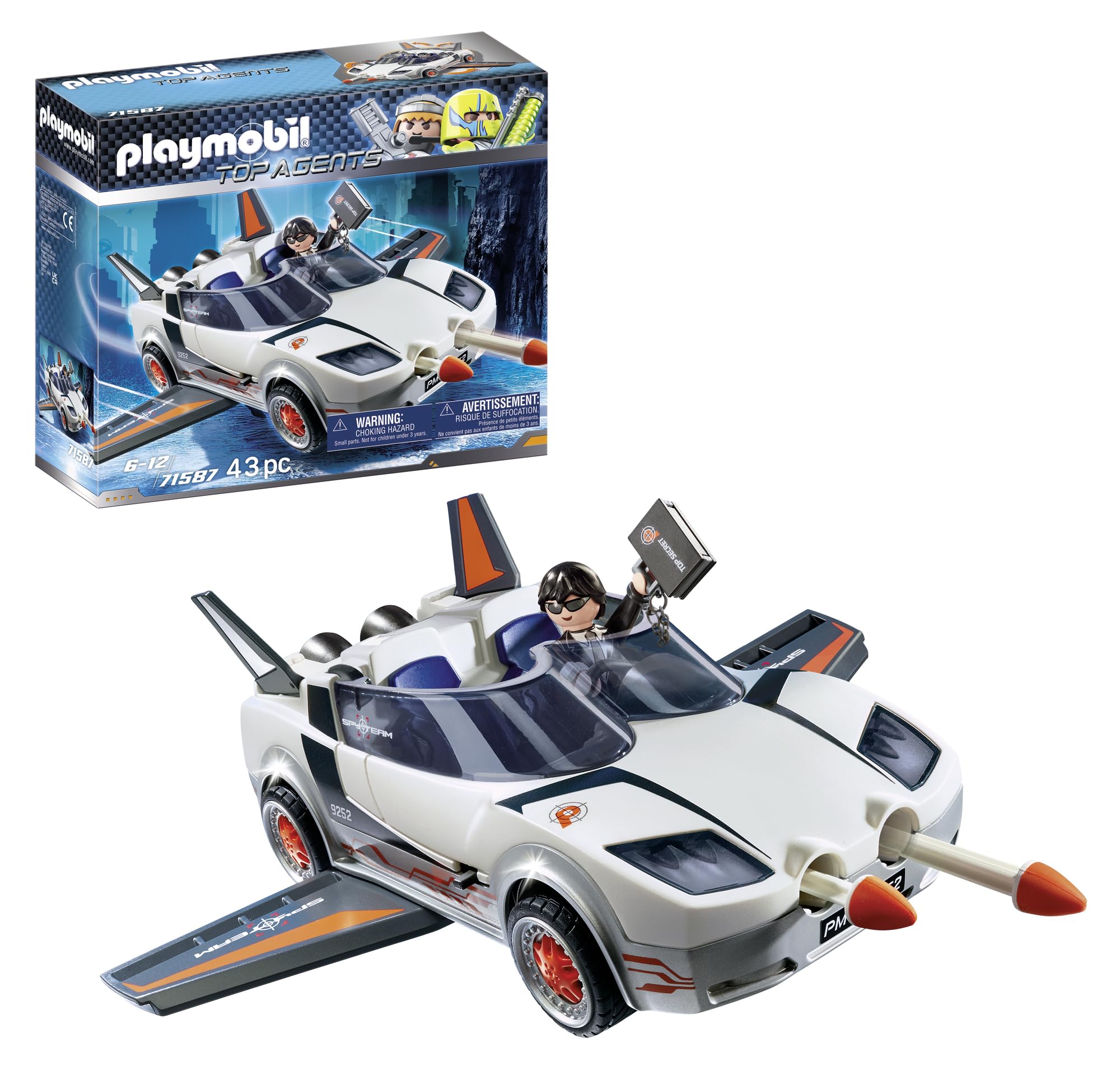 PLAYMOBIL Top Agents, Secret Agent und Racer 71587, ab 4 Jahren