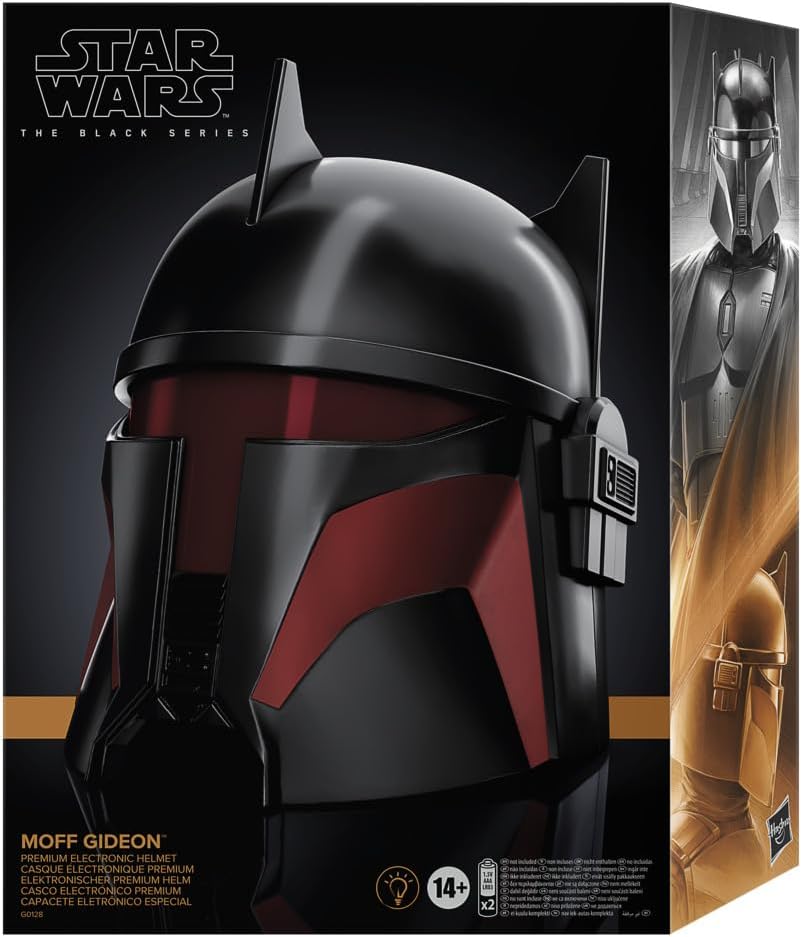 Star Wars The Black Series Moff Gideon Premium Electronic Helmet with Light FX, Adult Roleplay Item