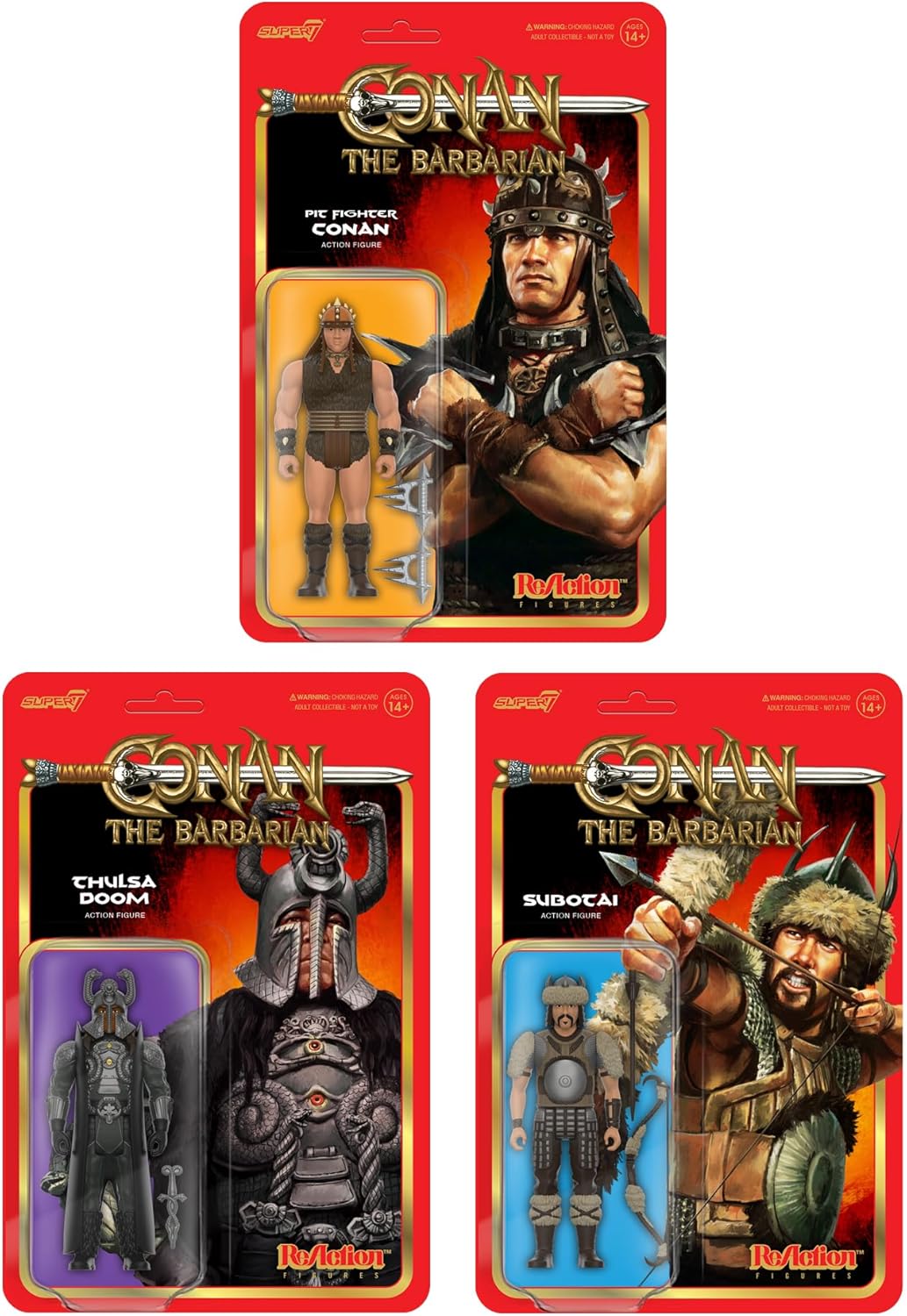 Super7 Conan The Barbarian Subotai - 3.75" Conan Action Figure with Accessories Classic Movie Collectibles and Retro Toys