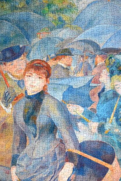 The Umbrellas 1000 Piece Jigsaw Puzzle – Renoir Artwork from The National Gallery Collection, Parisian Streets Scene, Eco-Friendly Packaging, 66 x 50cm