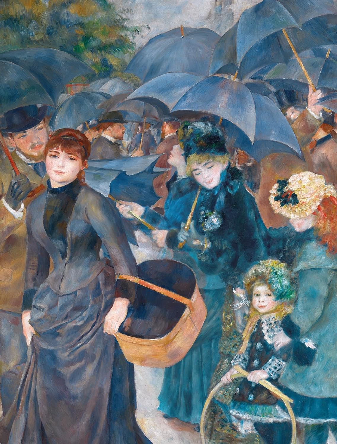 The Umbrellas 1000 Piece Jigsaw Puzzle – Renoir Artwork from The National Gallery Collection, Parisian Streets Scene, Eco-Friendly Packaging, 66 x 50cm