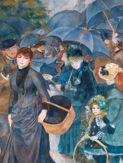 The Umbrellas 1000 Piece Jigsaw Puzzle – Renoir Artwork from The National Gallery Collection, Parisian Streets Scene, Eco-Friendly Packaging, 66 x 50cm