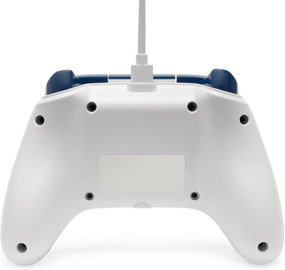 PowerA Wired Controller For Xbox Series X & S, Xbox One, PC, Windows 10 & 11, Dual Rumble Motors, Detachable 10ft USB Cable, 3.5mm Stereo Headset Jack, Official: Mariner Blue