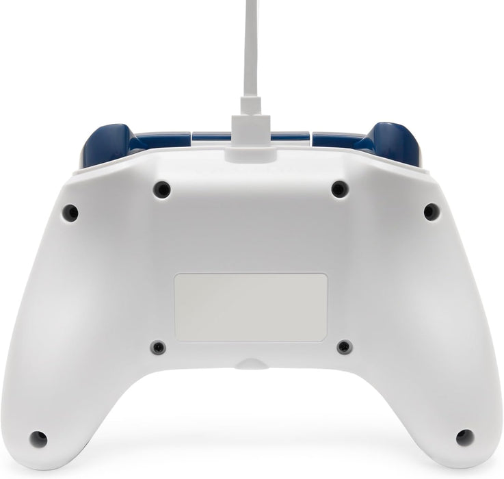 PowerA Wired Controller For Xbox Series X & S, Xbox One, PC, Windows 10 & 11, Dual Rumble Motors, Detachable 10ft USB Cable, 3.5mm Stereo Headset Jack, Official: Mariner Blue