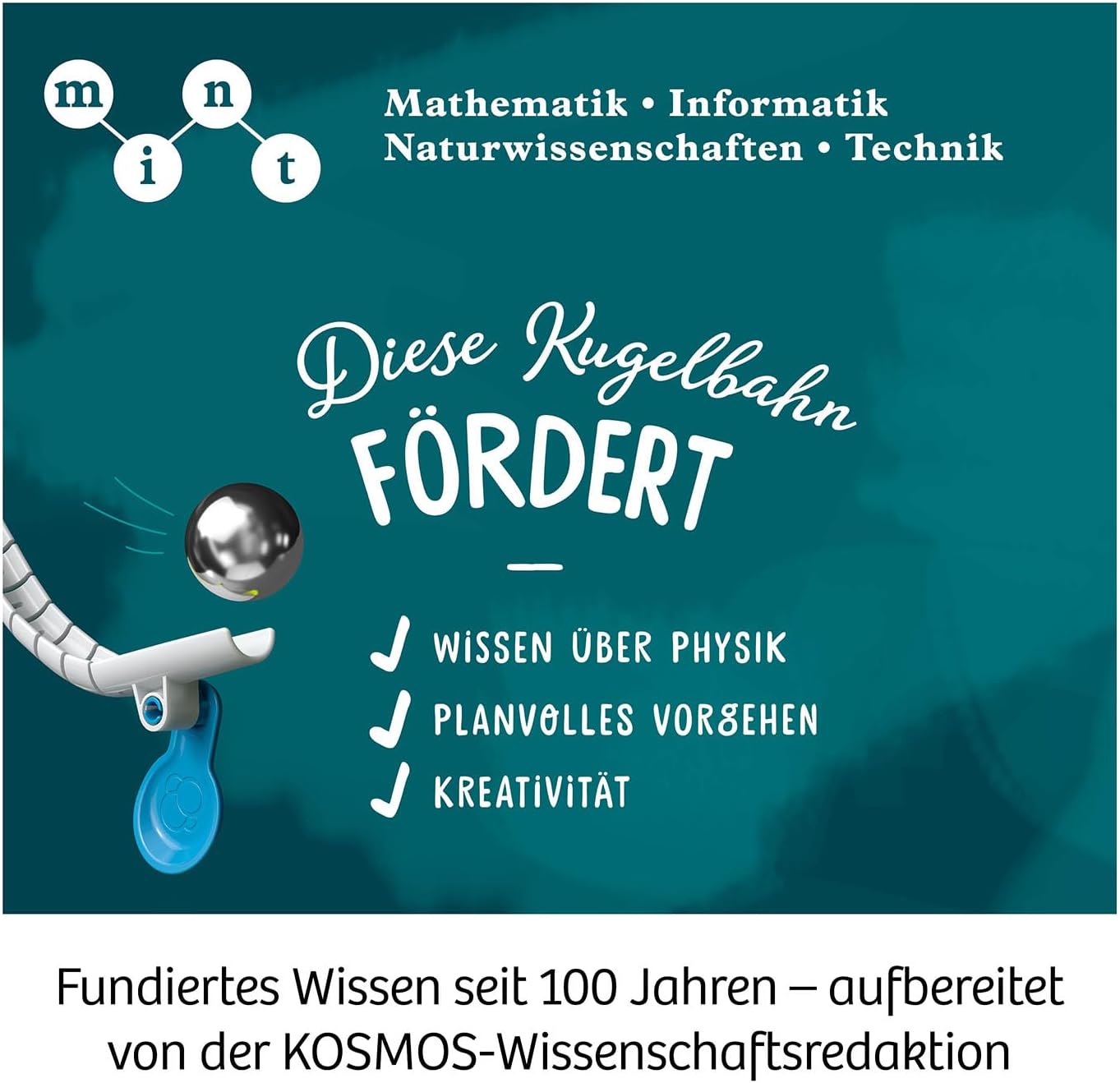KOSMOS 617318 Gecko Run Marble Run Big Box, Vorteilspack, Erweiterbare Kugelbahn für Kinder ab 8 Jahre, Vertikale Kugelbahn, Murmelbahn, mehrsprachige Anleitung