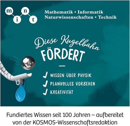 KOSMOS 617318 Gecko Run Marble Run Big Box, Vorteilspack, Erweiterbare Kugelbahn für Kinder ab 8 Jahre, Vertikale Kugelbahn, Murmelbahn, mehrsprachige Anleitung