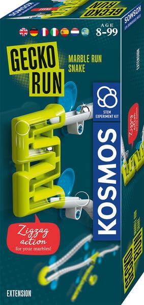 KOSMOS 617325 Gecko Run Marble Run, Snake -Erweiterung, Zubehör für Coole vertikale Kugelbahnen, mit zusätzliche Bahnelementen, für Kinder ab 8 Jahre, mehrsprachige Anleitung