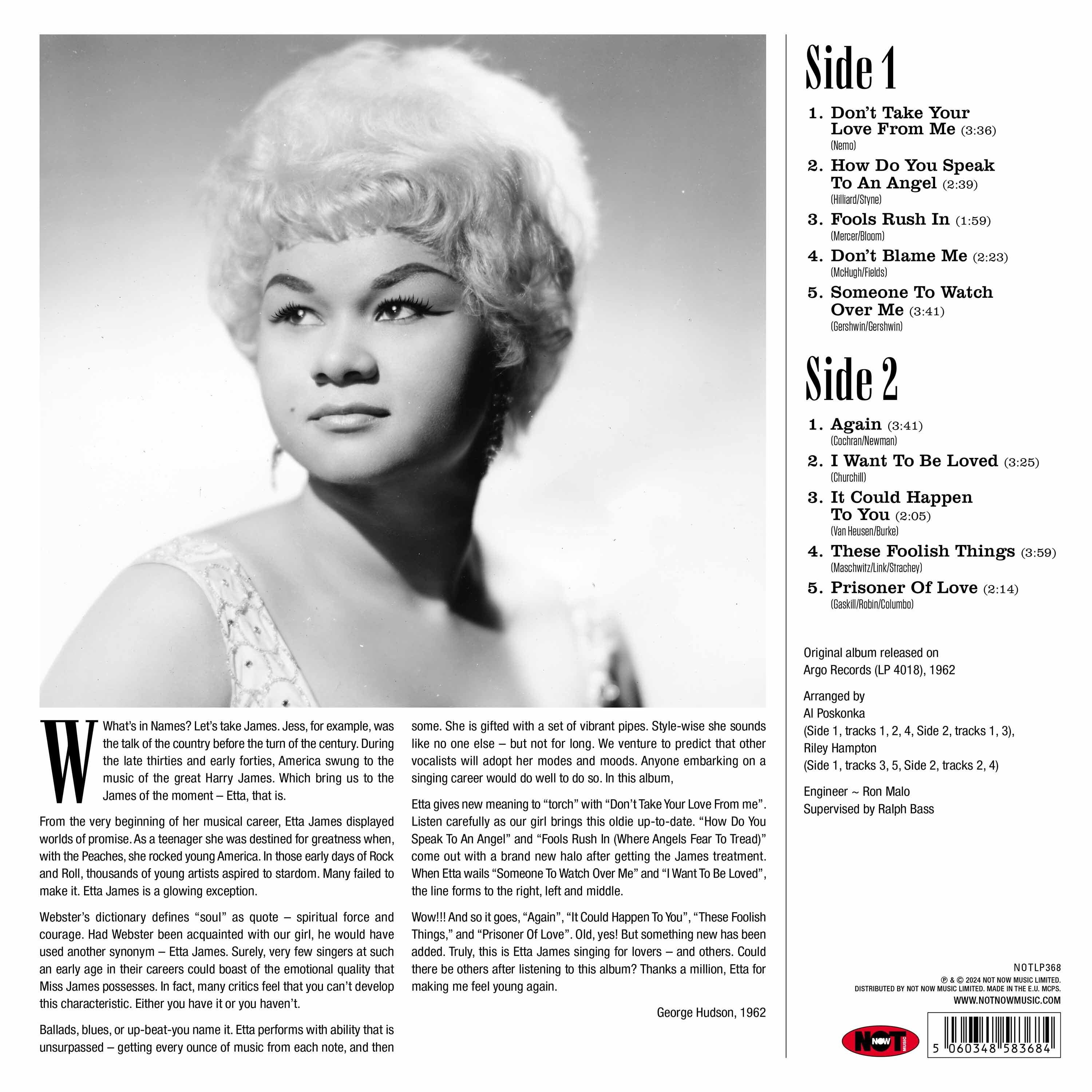 Etta James Sings for Lovers