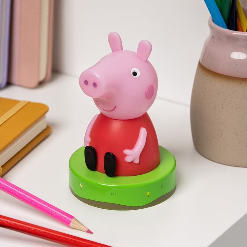 Peppa Pig Icon Light - Officially Licensed Free Standing Desk Light, Gaming Room Decor and Merchandise for Boys and Girls, Nightlight Gift Accessory for Playroom and Bedroom | Paladone