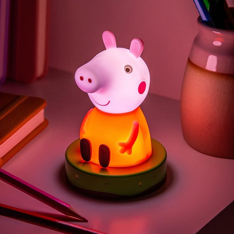 Peppa Pig Icon Light - Officially Licensed Free Standing Desk Light, Gaming Room Decor and Merchandise for Boys and Girls, Nightlight Gift Accessory for Playroom and Bedroom | Paladone