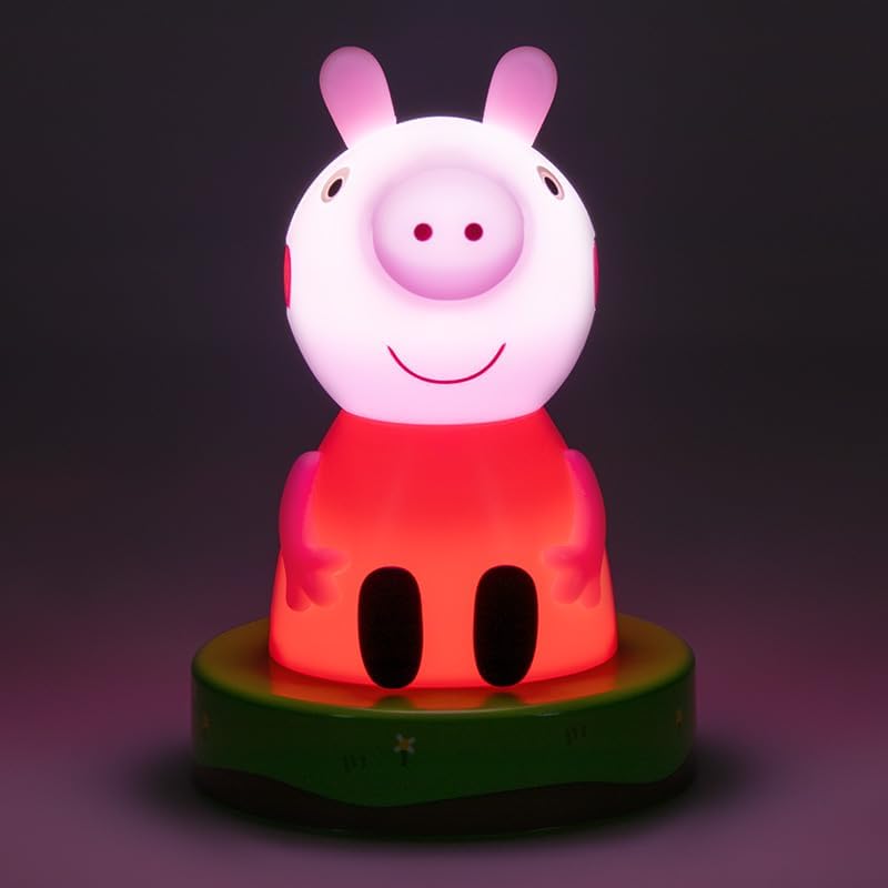 Peppa Pig Icon Light - Officially Licensed Free Standing Desk Light, Gaming Room Decor and Merchandise for Boys and Girls, Nightlight Gift Accessory for Playroom and Bedroom | Paladone