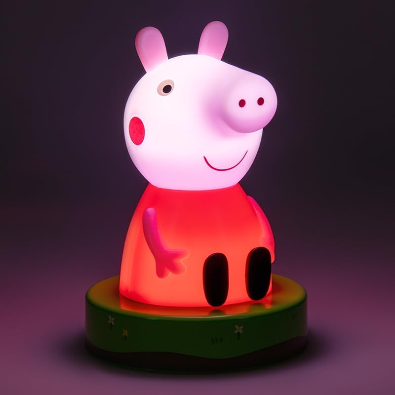 Peppa Pig Icon Light - Officially Licensed Free Standing Desk Light, Gaming Room Decor and Merchandise for Boys and Girls, Nightlight Gift Accessory for Playroom and Bedroom | Paladone
