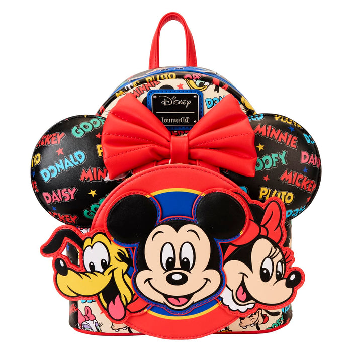 Loungefly Disney Mickey and Friends Classic Ear Holder Mini Backpack Combo