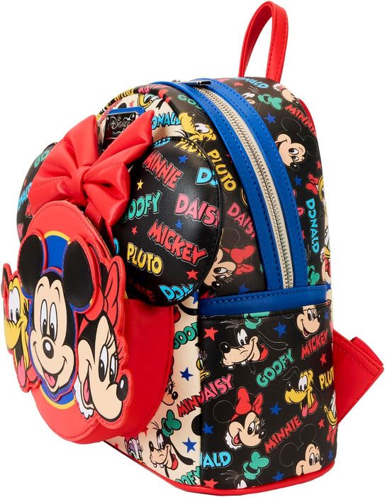 Loungefly Disney Mickey and Friends Classic Ear Holder Mini Backpack Combo