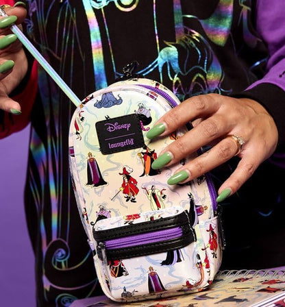 Loungefly Disney Villains Iridescent Mini Backpack Pencil Case