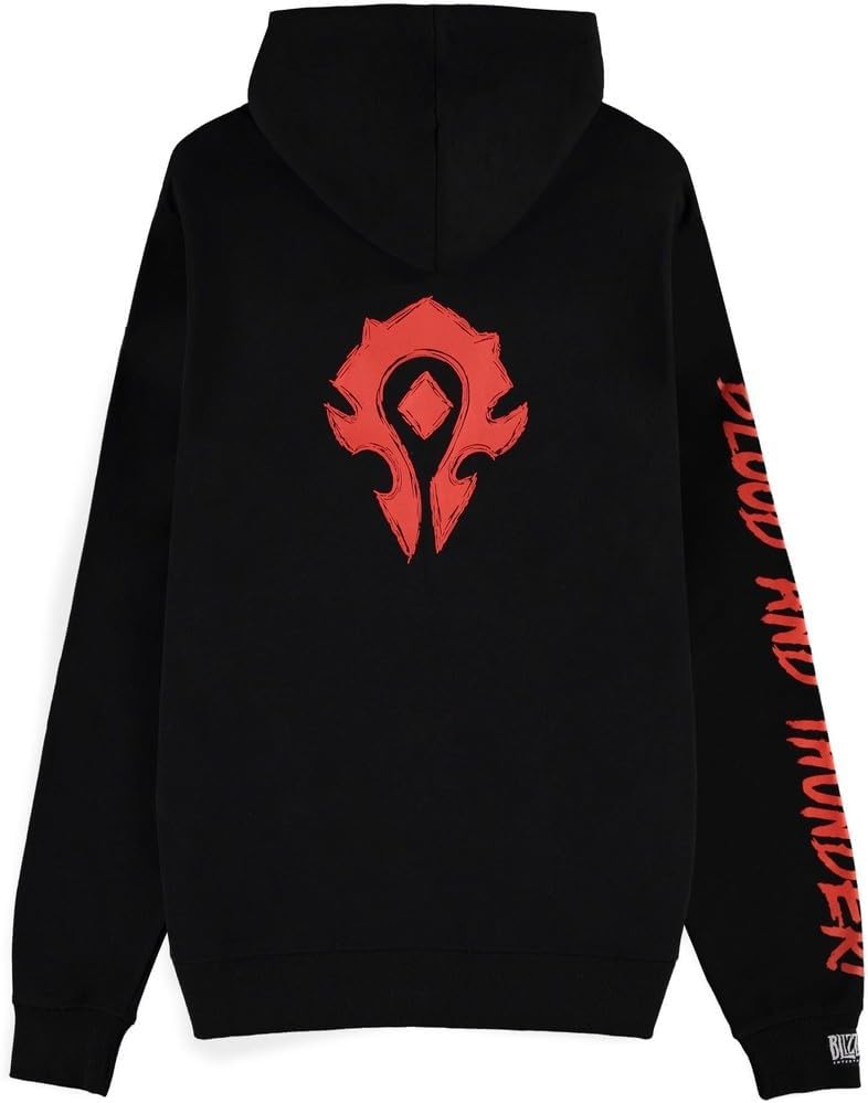 Difuzed Blood & Thunder World of Warcraft Hoodie Sweatshirt, Multicoloured, One Size
