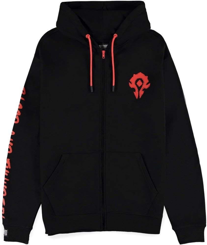 DIFUZED Blood & Thunder World of Warcraft Hoodie Sweatshirt, Multicoloured, One Size