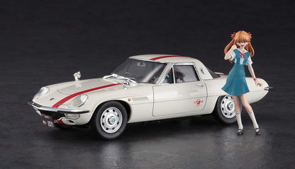 Hasegawa SP459 1/24 Evangelion Nerv Coupe m. Figur Shikinami A. Langley Plastikmodellbausatz
