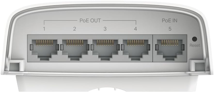 TP-Link 5 Port Gigabit Outdoor Smart Ethernet Switch, Up to 200m PoE Network Splitter, 1-Port PoE++ In and 4-Port PoE+ Out, Weatherproof, Cloud Management (SG2005P-PD