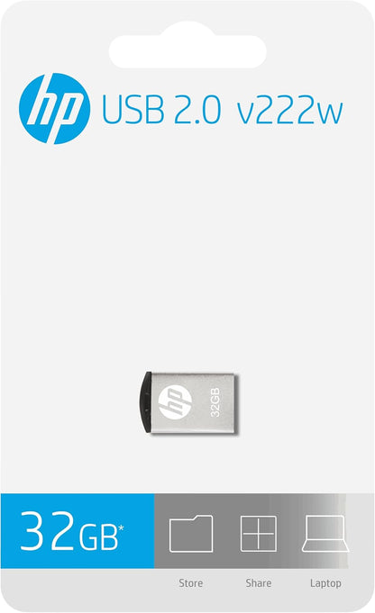 USB 2.0 Hp V222W 32GB Silver