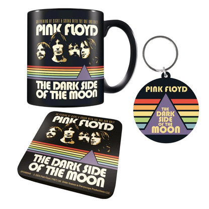 Pyramid International Pink Floyd Gift Set (Mug, Coaster & Keychain) – Official Merchandise, Premium Ceramic Mug, Coaster, and Keychain, Fans and Collectors, for Birthdays or Special Occasions