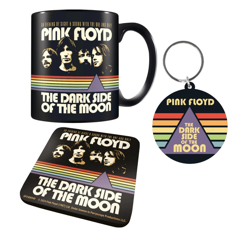 Pyramid International Pink Floyd Gift Set (Mug, Coaster & Keychain) – Official Merchandise, Premium Ceramic Mug, Coaster, and Keychain, Fans and Collectors, for Birthdays or Special Occasions