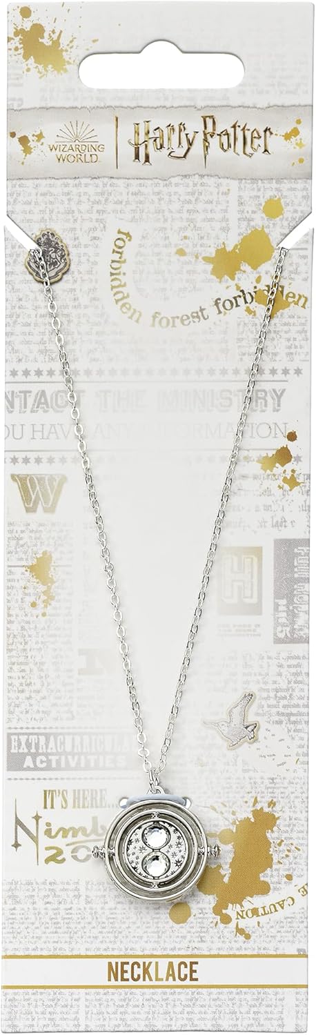 Harry Potter Silver Tone Time Turner Necklace