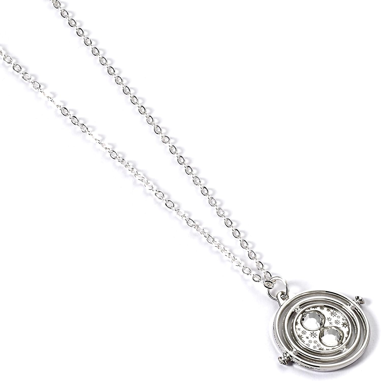 Harry Potter Silver Tone Time Turner Necklace