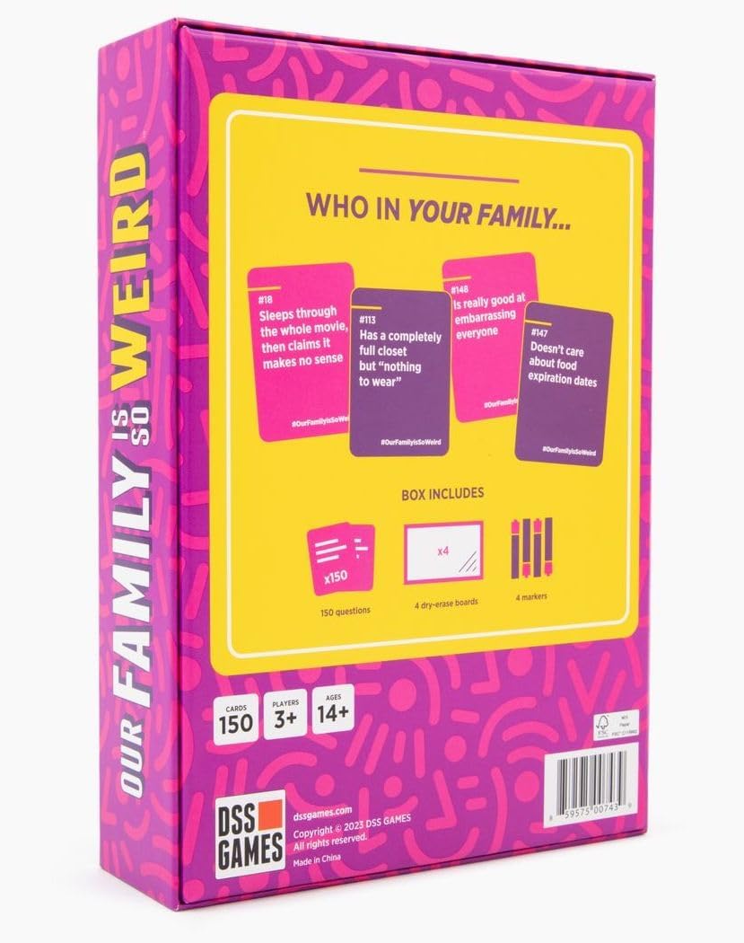 DSS Games Our Family is So Weird - A Family Party Game to Decide Who's Most Likely..., Purple
