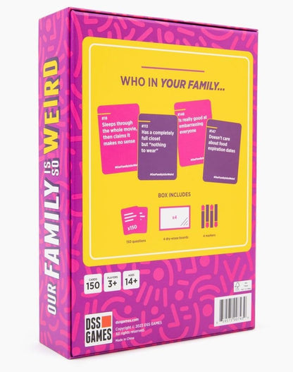 DSS Games Our Family is So Weird - A Family Party Game to Decide Who's Most Likely..., Purple