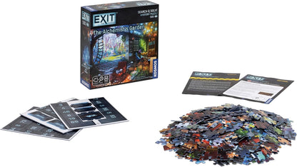 Thames & Kosmos EXIT: The Alchemist’s Garden Jigsaw Puzzle | Escape Room Game for Adults & Kids | 500-Piece Mystery Challenge | 1–4 Players | Ages 10+ | Strategy Puzzle for Family Game Night