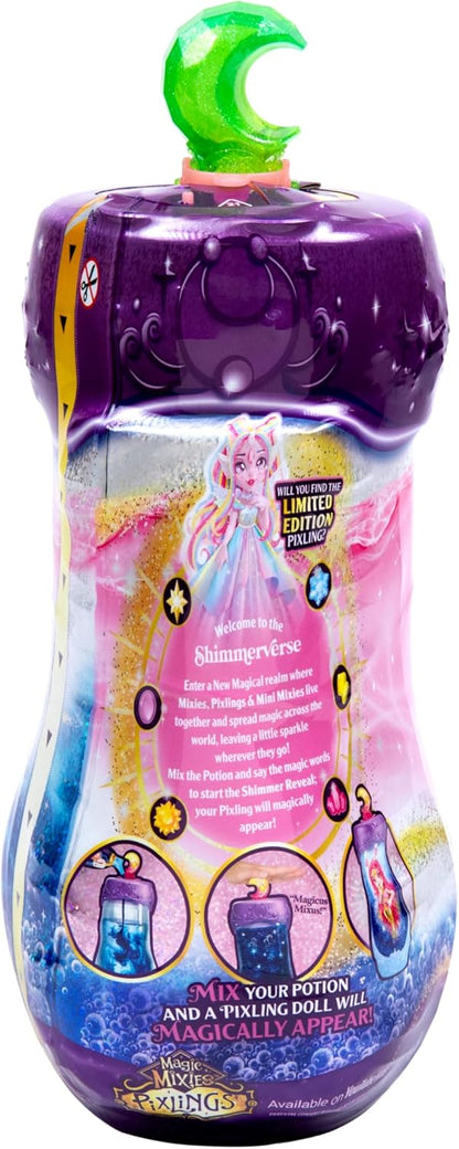 Magic Mixies Pixlings Shimmerverse Series, Create & Mix Magic Potion om Faye The Fairy Pixling op magische wijze te onthullen, deze prachtige 6.5" glanzende Pixling Fashion Doll verschijnt in de