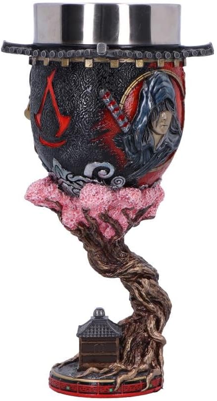 Nemesis Now Assassin's Creed Shadows Goblet 19.5cm, Resin, Red, Cast in The Finest Resin, Expertly Hand-Painted