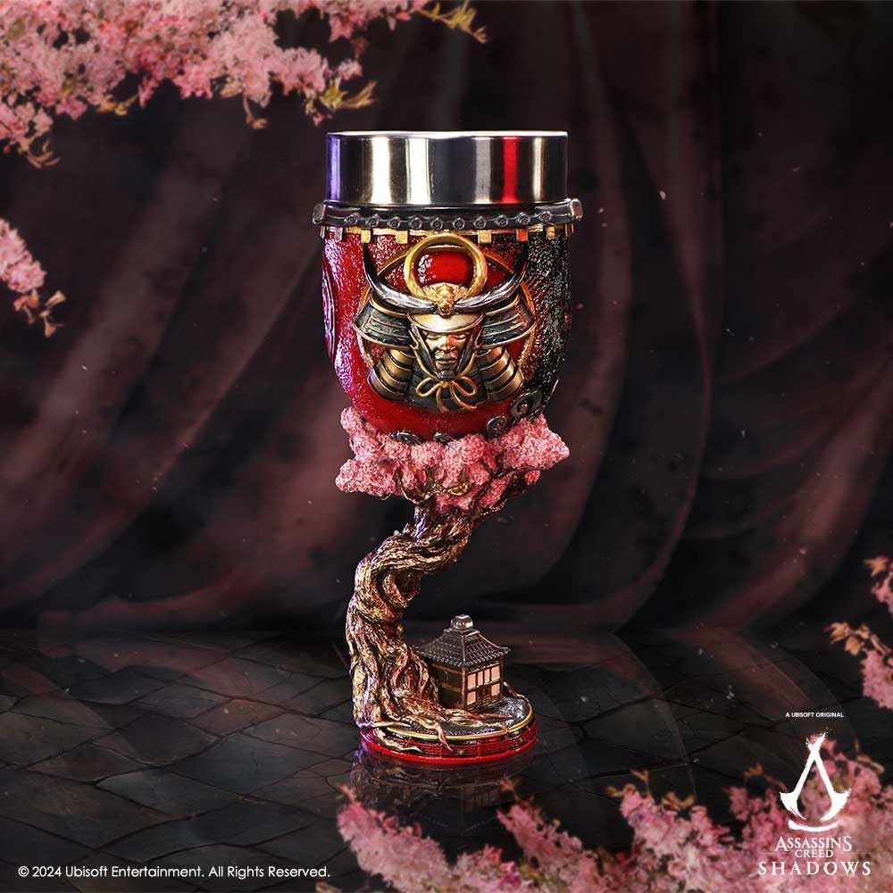 Nemesis Now Assassin's Creed Shadows Goblet 19.5cm, Resin, Red, Cast in The Finest Resin, Expertly Hand-Painted