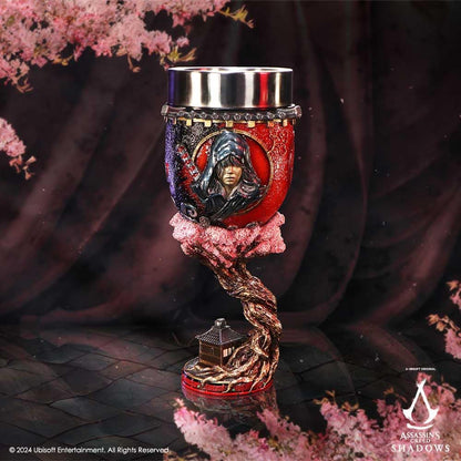 Nemesis Now Assassin's Creed Shadows Goblet 19.5cm, Resin, Red, Cast in The Finest Resin, Expertly Hand-Painted