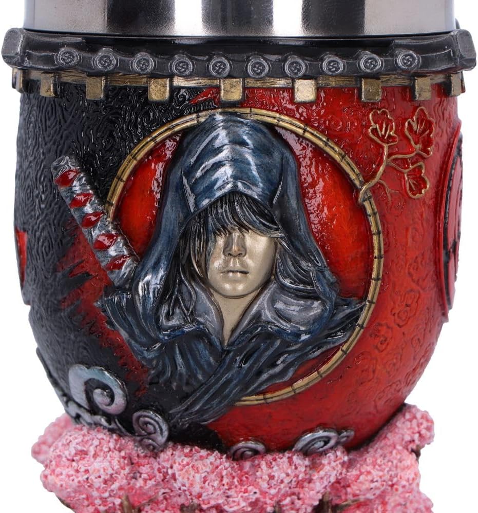 Nemesis Now Assassin's Creed Shadows Goblet 19.5cm, Resin, Red, Cast in The Finest Resin, Expertly Hand-Painted