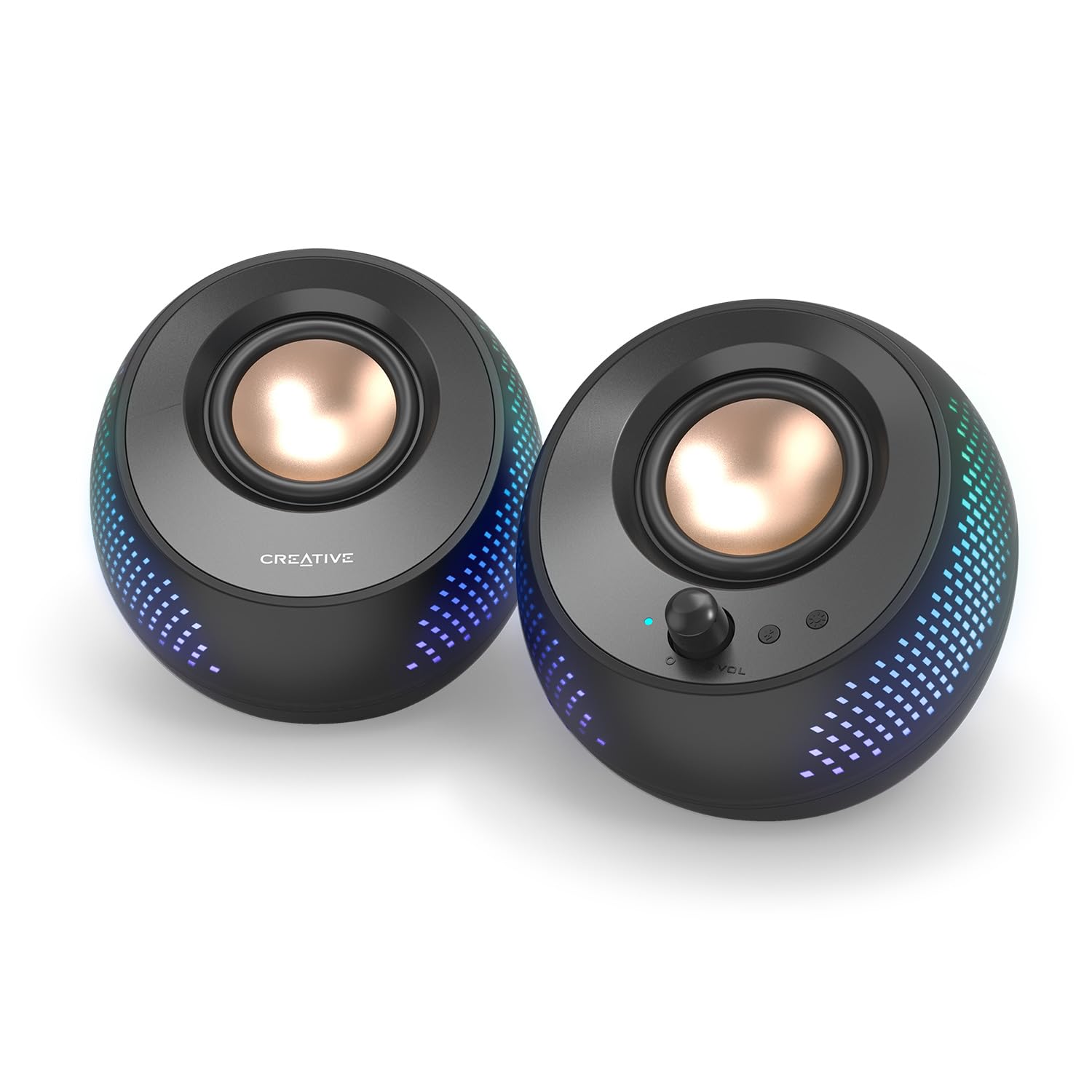 Creative - Pebble X 2.0 Usb-C Computer Rgb Speakers